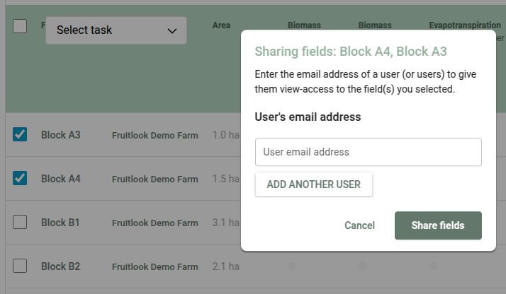 Share fields